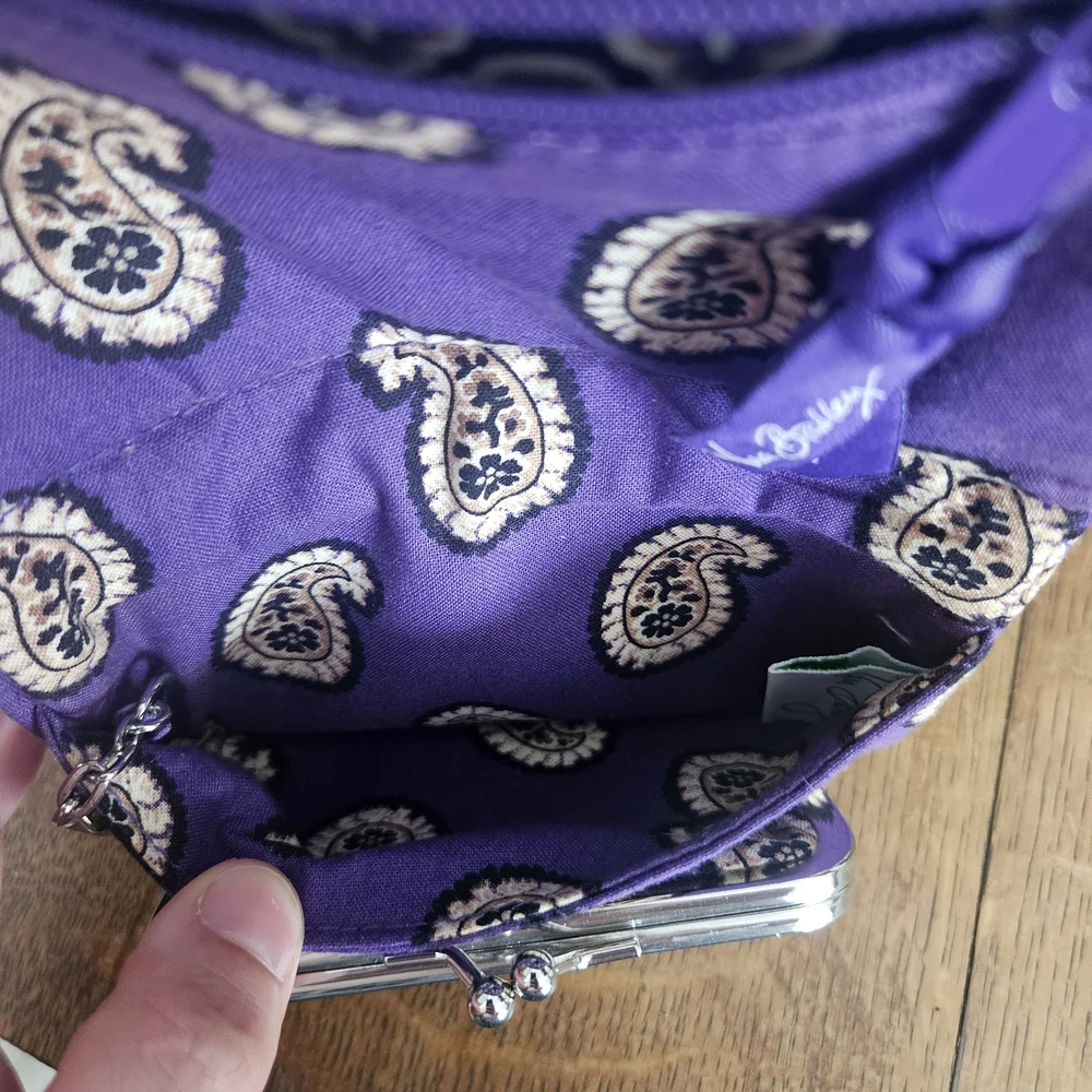 Vera Bradley Purple Paisley Wallet